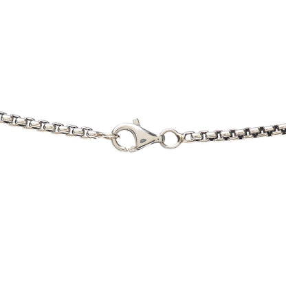 David Yurman Sterling Silver 18K Yellow Gold Diamond Pave Cable Heart Pendant Necklace 4 of 5