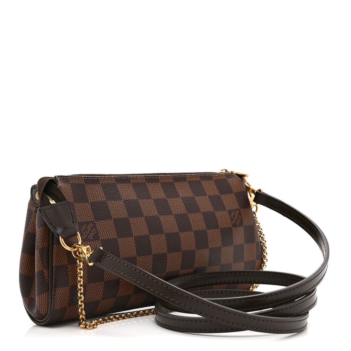 Louis Vuitton Damier Ebene Eva Clutch 3 of 10