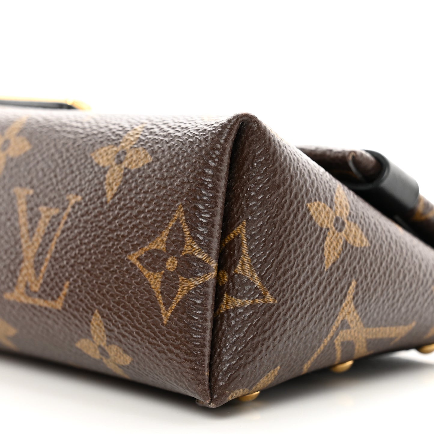 Monogram Triangle Chain Wallet Black