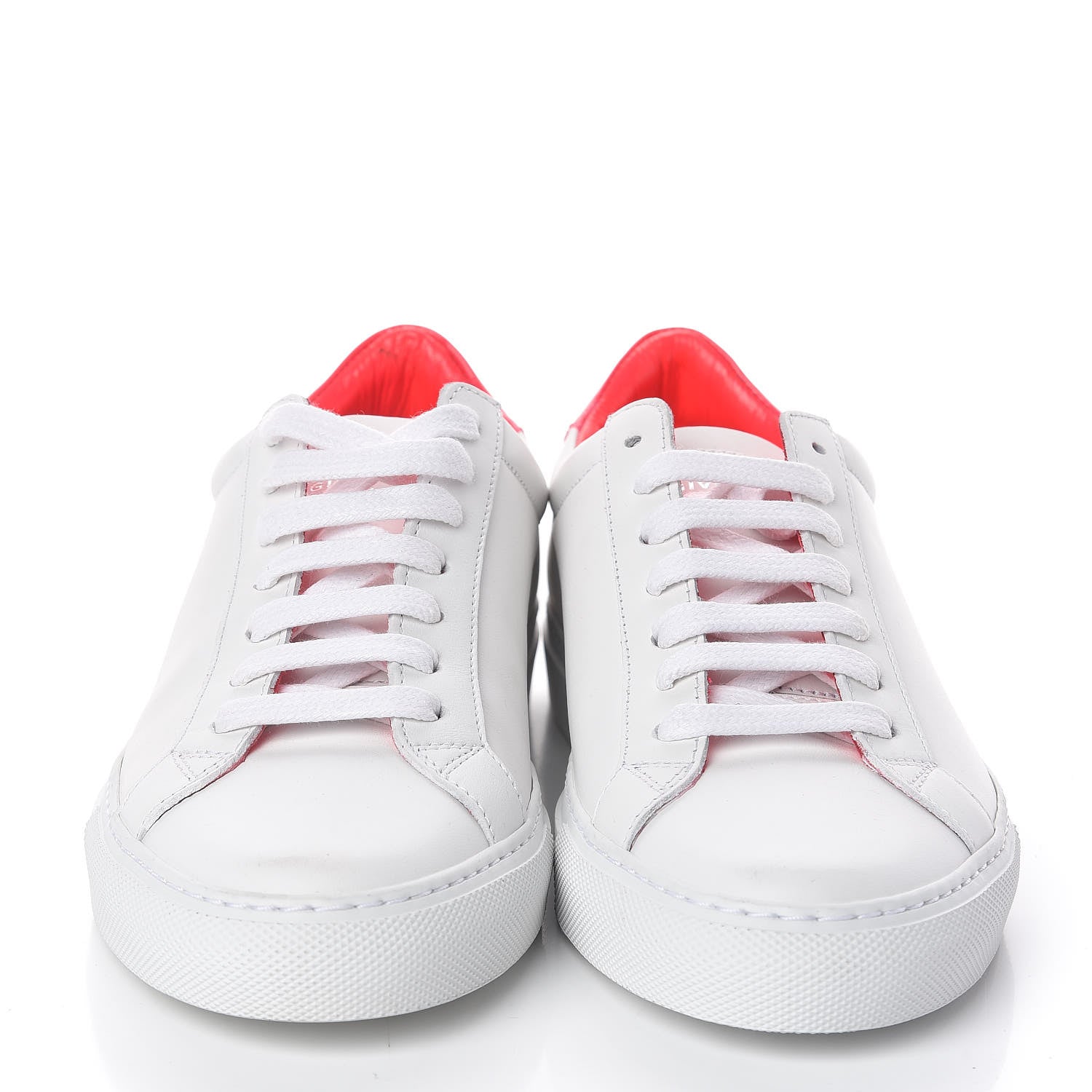 Givenchy Calfskin Patent Womens Urban Street Sneakers 37 White Neon Pink 2 of 7