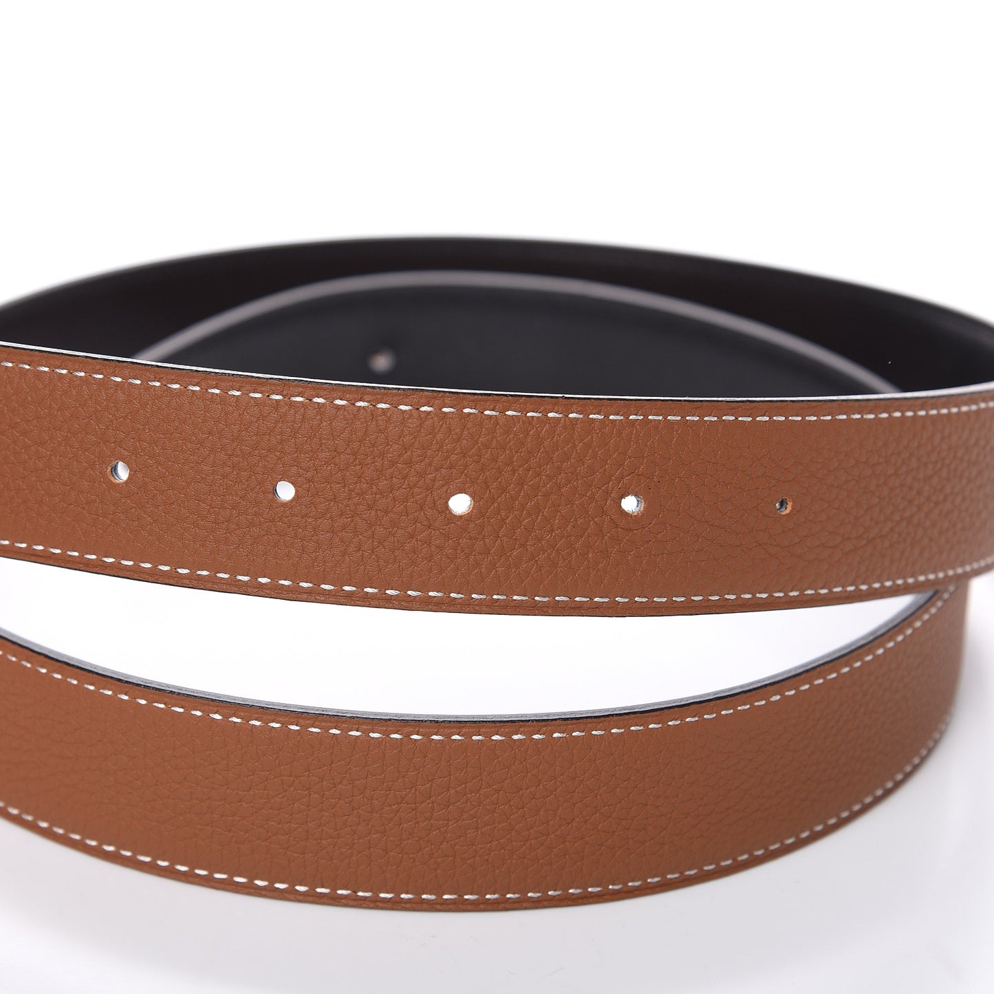Box Togo Strie 32mm H Belt 95 Black Gold