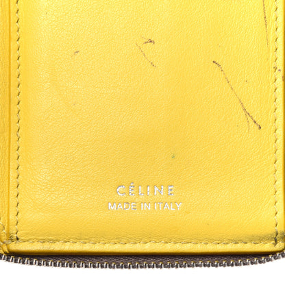 Celine Drummed Calfskin Zip Around Multifunction Wallet Souris 6 of 9