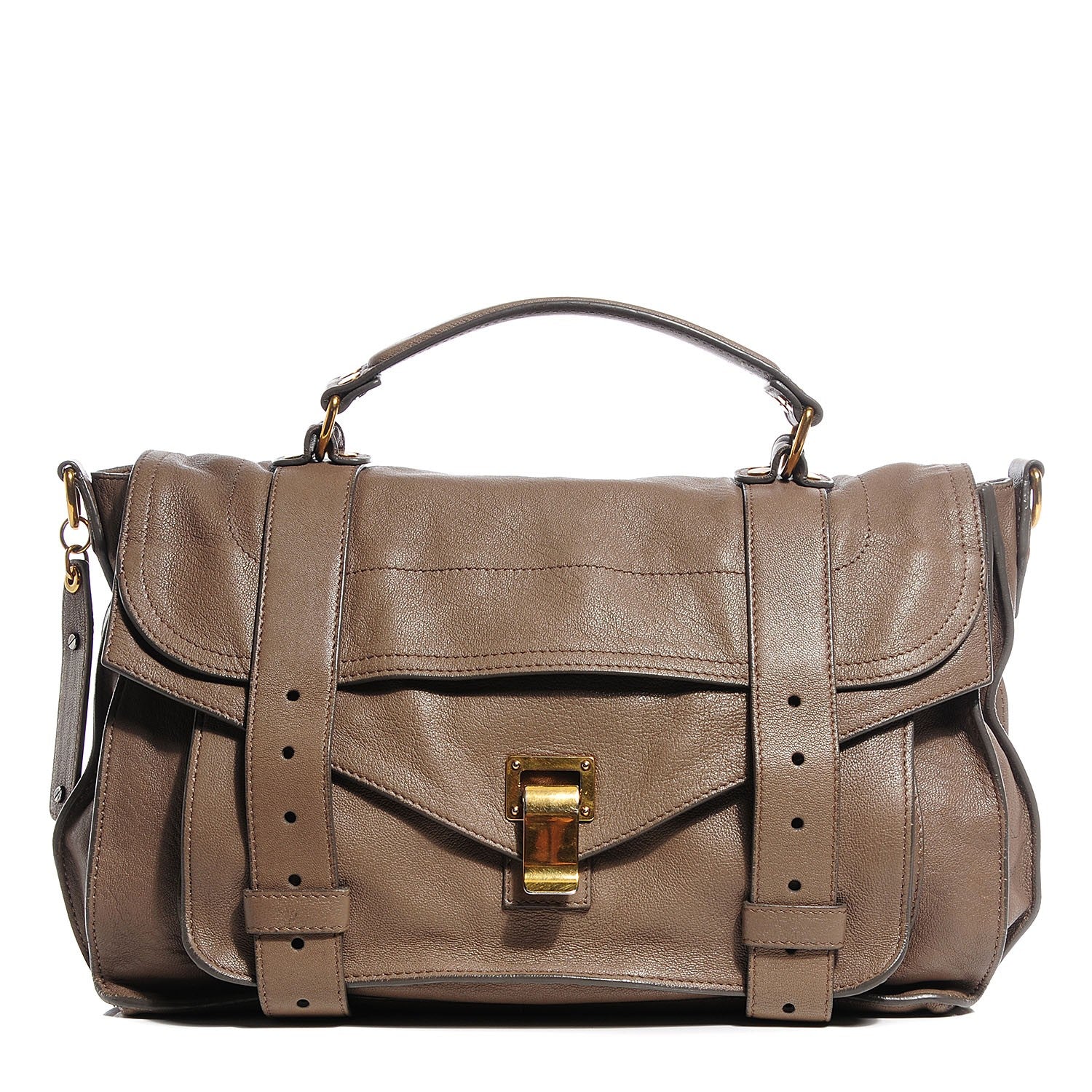 Proenza Schouler Lambskin Medium PS1 Satchel Smoke 1 of 13