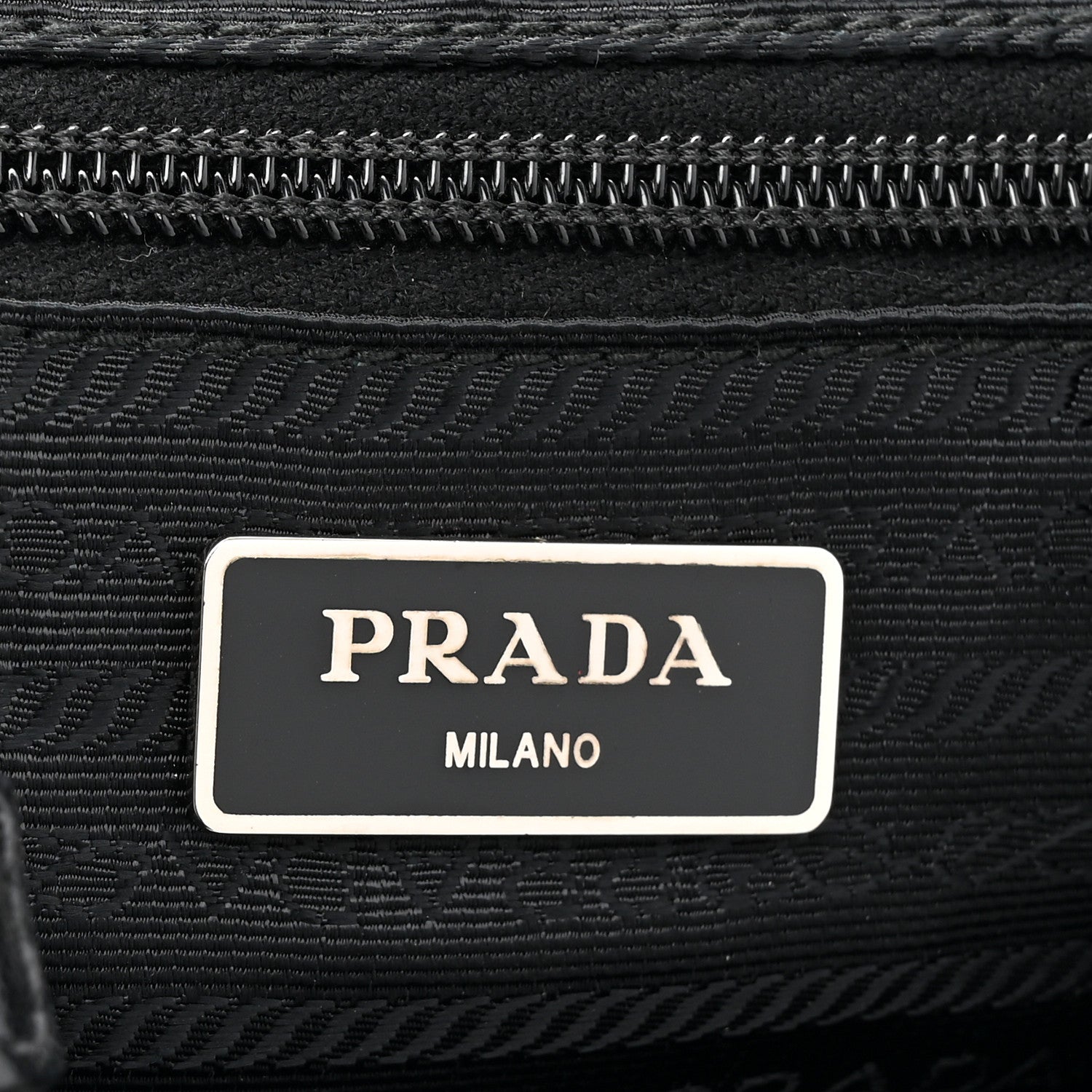 Prada Tessuto Nylon Saffiano Vela Backpack Black 6 of 12