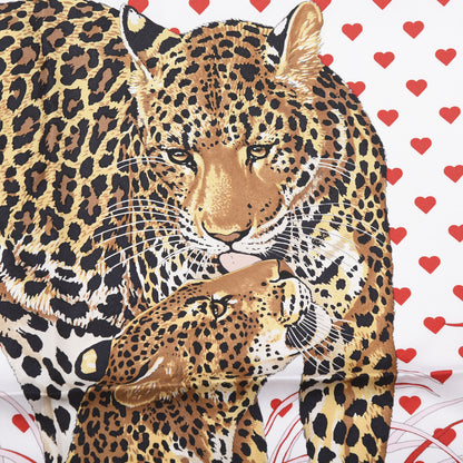 Hermes Silk Jungle Love Scarf 90 White Rouge Vert 2 of 7