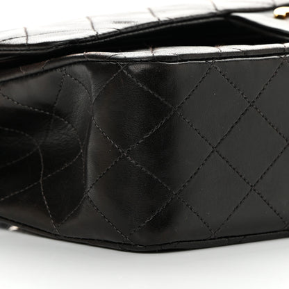 Chanel Lambskin Quilted Medium Double Flap Black 10 of 15