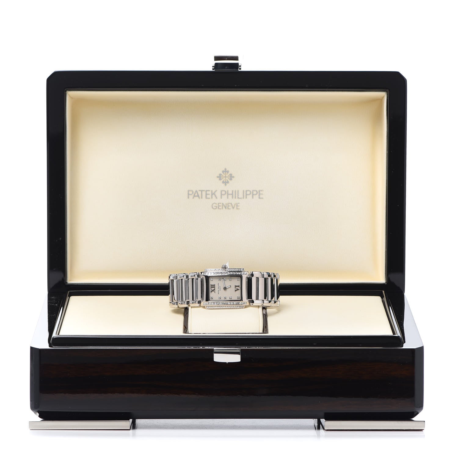 Patek Philippe 18K White Gold Diamond 25mm Twenty-4 Quartz Watch White 4910/20G-010 5 of 5