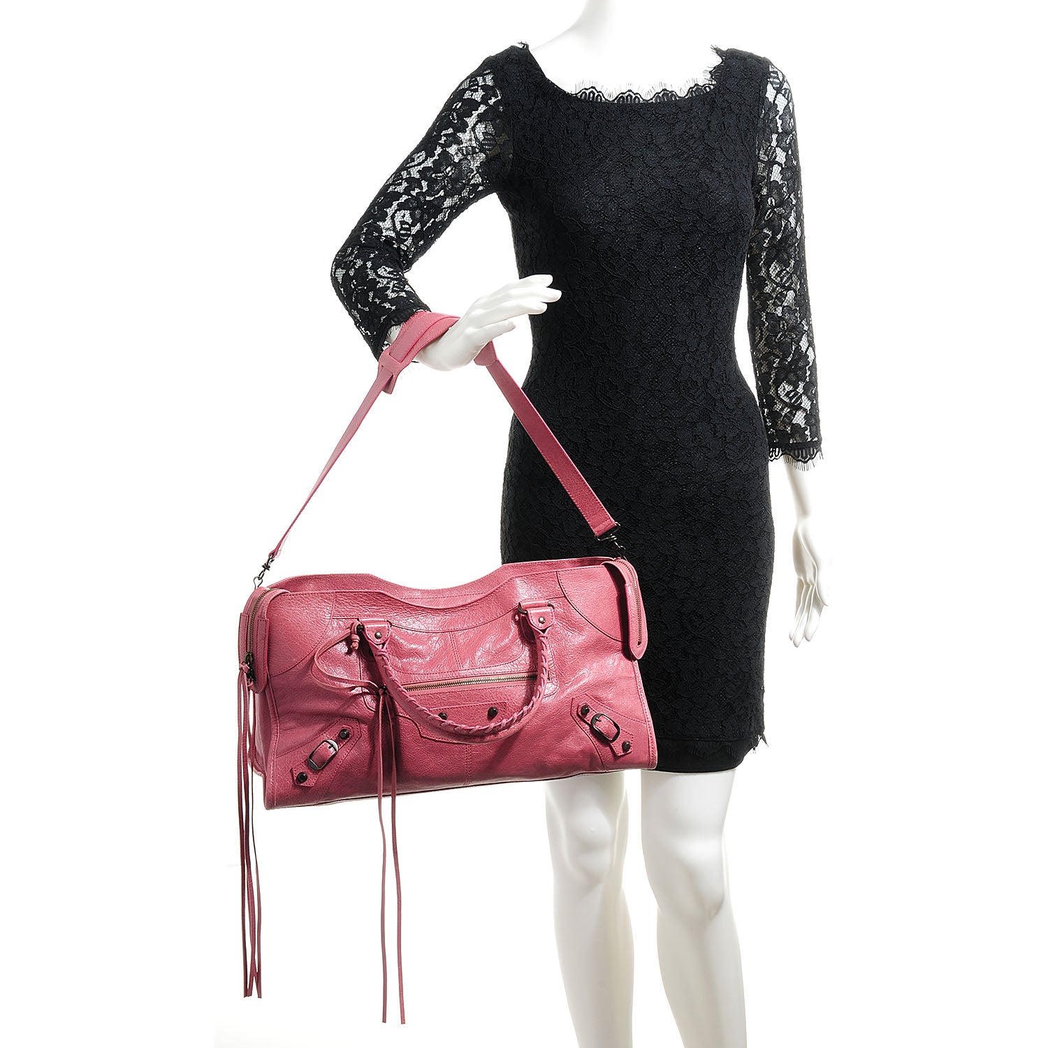 Balenciaga Agneau Classic Hardware Part Time Rose Bruyere 2 of 15