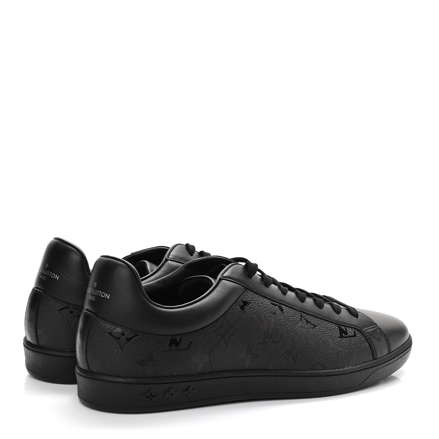 Louis Vuitton Monogram Sneakers 9.5 Black 4 of 9