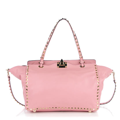 Valentino Garavani Vitello Medium Rockstud Tote Pop Gardenia 1 of 7