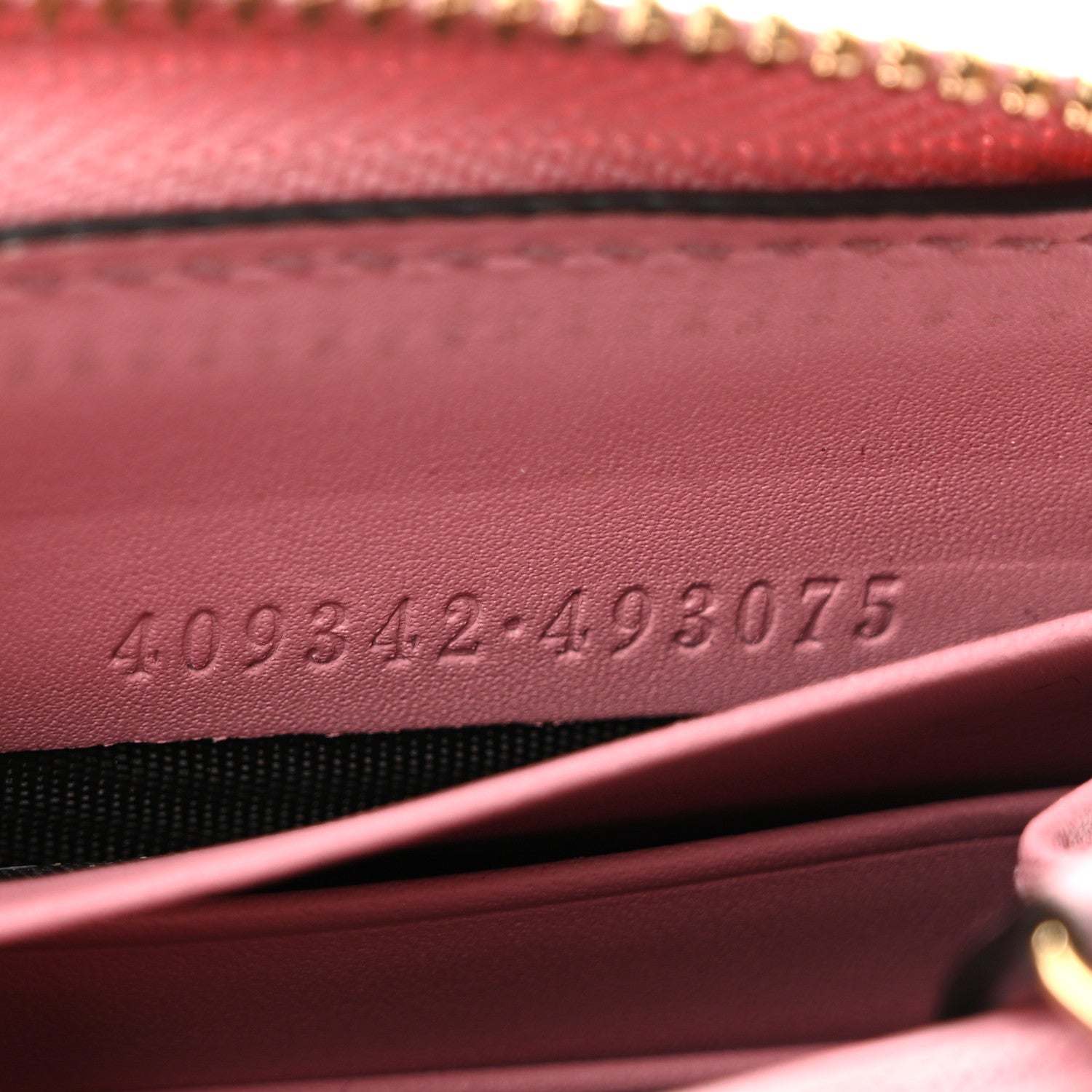 Gucci Guccissima Icon Zip Around Wallet Carmine Rose 7 of 10