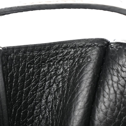 Hermes Taurillon Clemence Halzan 31 GM Black 7 of 11