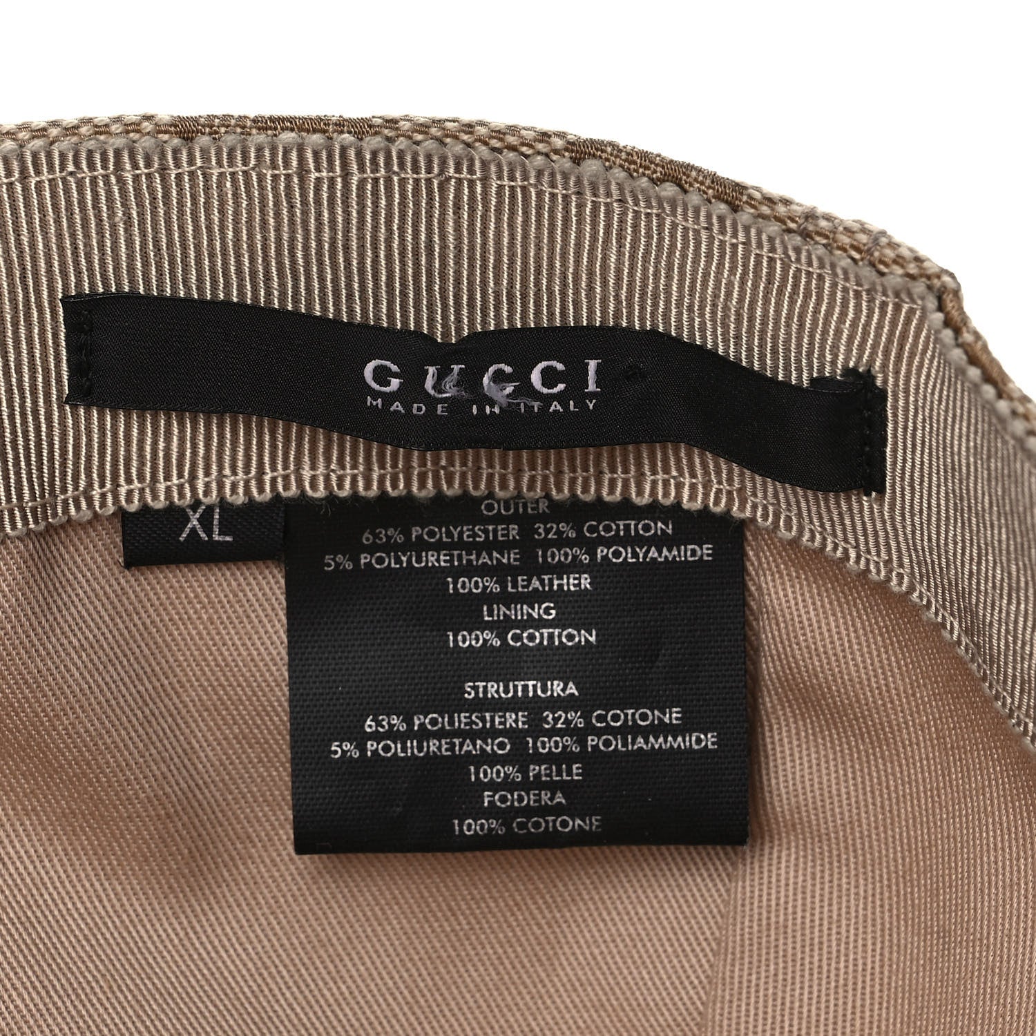Gucci Monogram Web Baseball Hat XL Beige 7 of 7