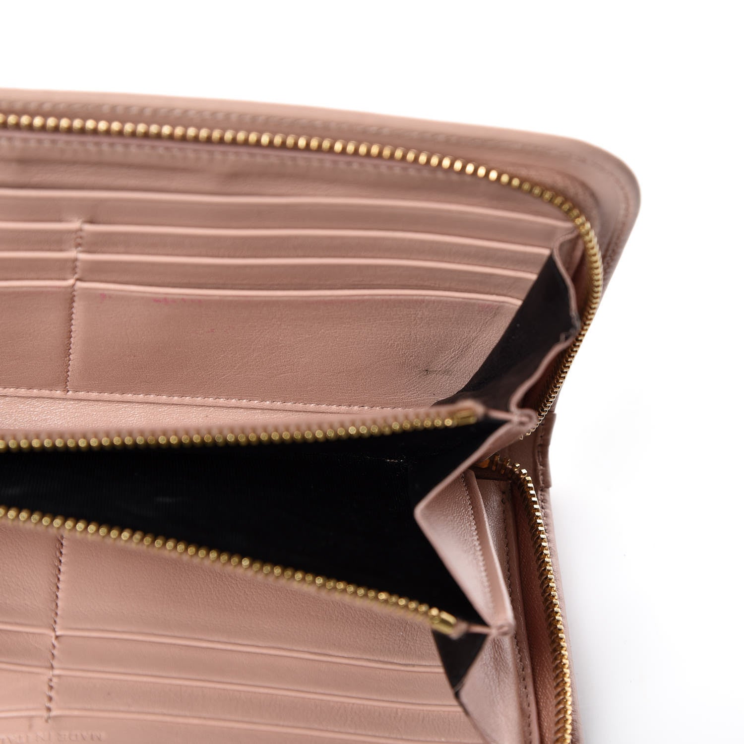 Saint Laurent Calfskin Classic Zip Around Wallet Pink 14 of 18