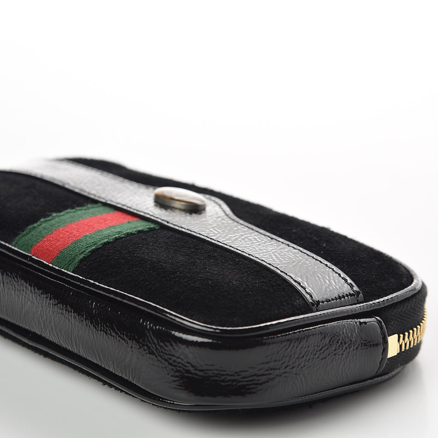 Suede Patent Ophidia Belted iPhone Case 85 34 Black