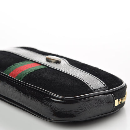 Gucci Suede Patent Ophidia Belted iPhone Case 85 34 Black 6 of 11