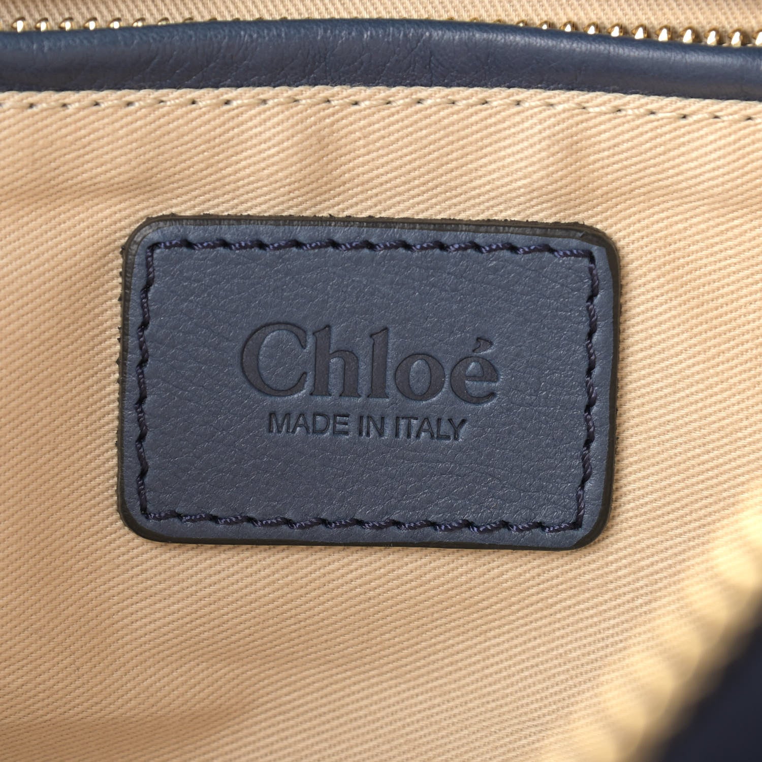 Chloe Suede Calfskin Braided Medium Marcie Satchel Navy 6 of 10