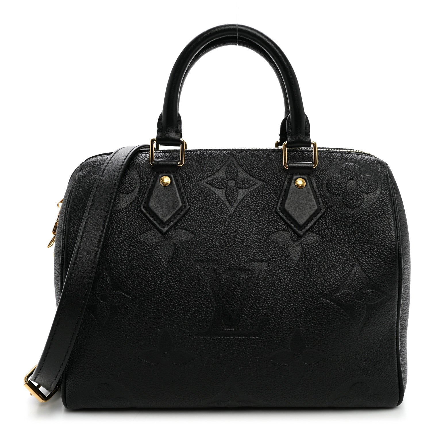 Louis Vuitton Empreinte Monogram Giant Speedy Bandouliere 25 Black 1 of 9
