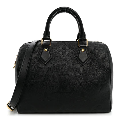 Louis Vuitton Empreinte Monogram Giant Speedy Bandouliere 25 Black 1 of 9