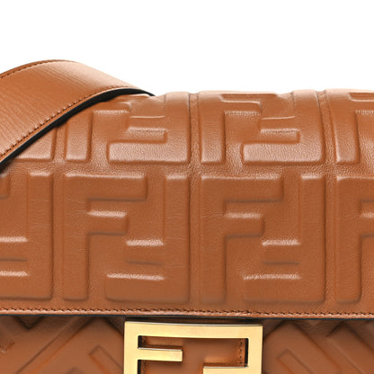 Fendi Nappa FF 1974 Embossed Baguette Coloniale 8 of 12