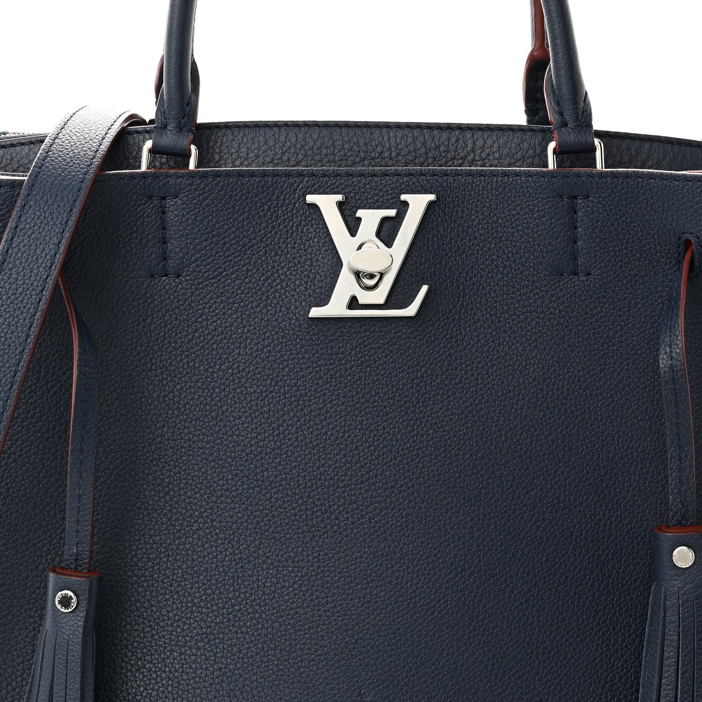Calfskin Lockmeto Marine Rouge