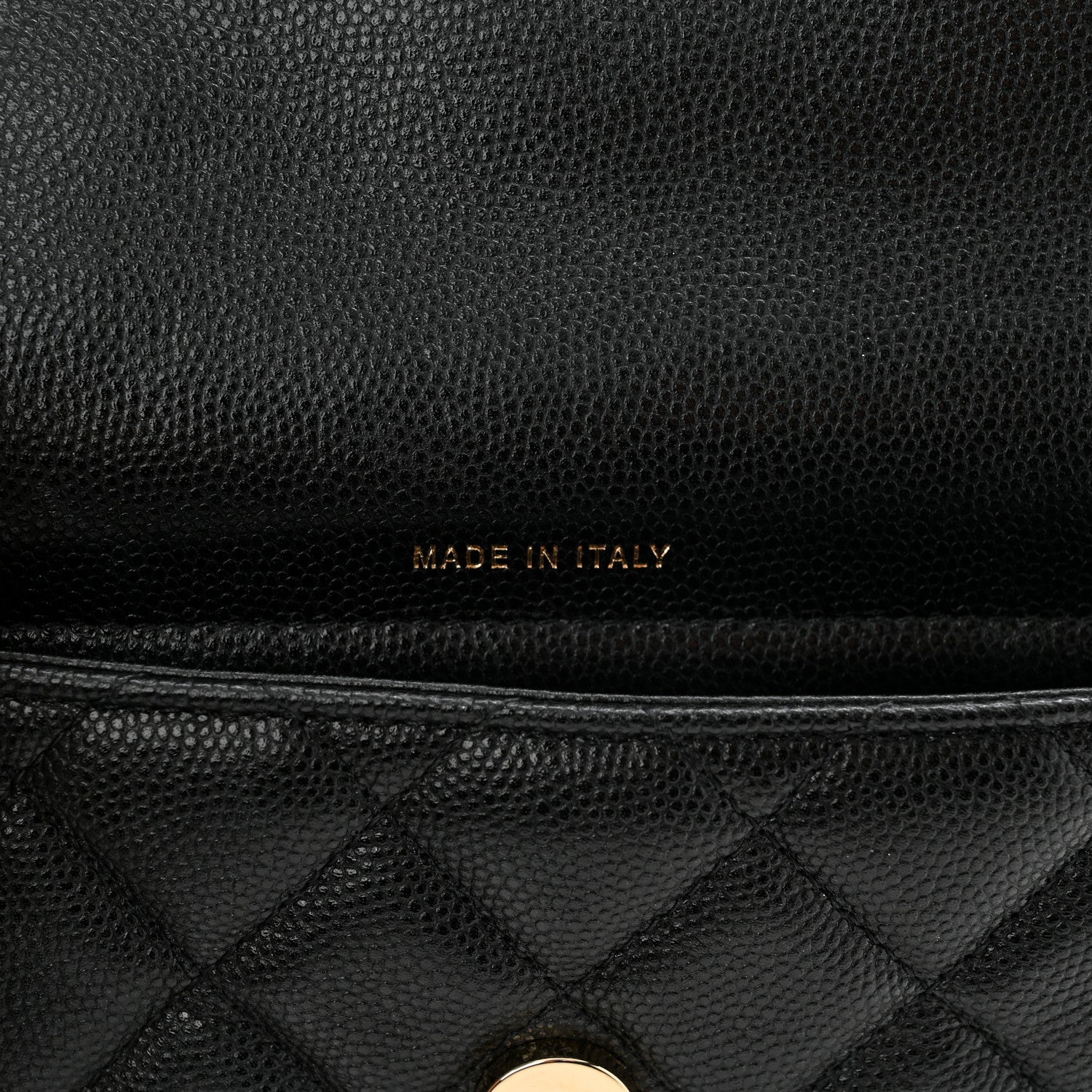 Chanel Caviar Quilted Flap Phone Holder With Chain Black 8 of 14