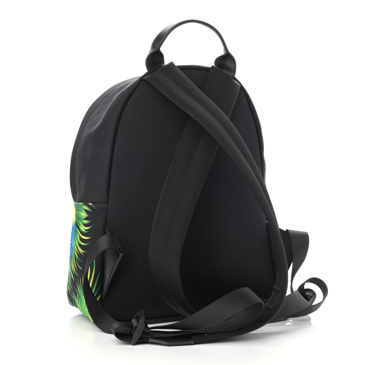 Versace Nylon Print Backpack Black Multicolor 3 of 10