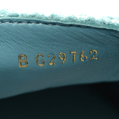 Chanel Mixed Fibers Jacquard Lambskin CC Espadrilles 41 Turquoise White 7 of 11