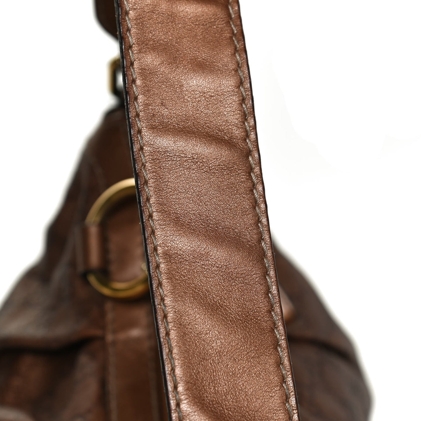 Guccissima Medium Sukey Hobo Bronze