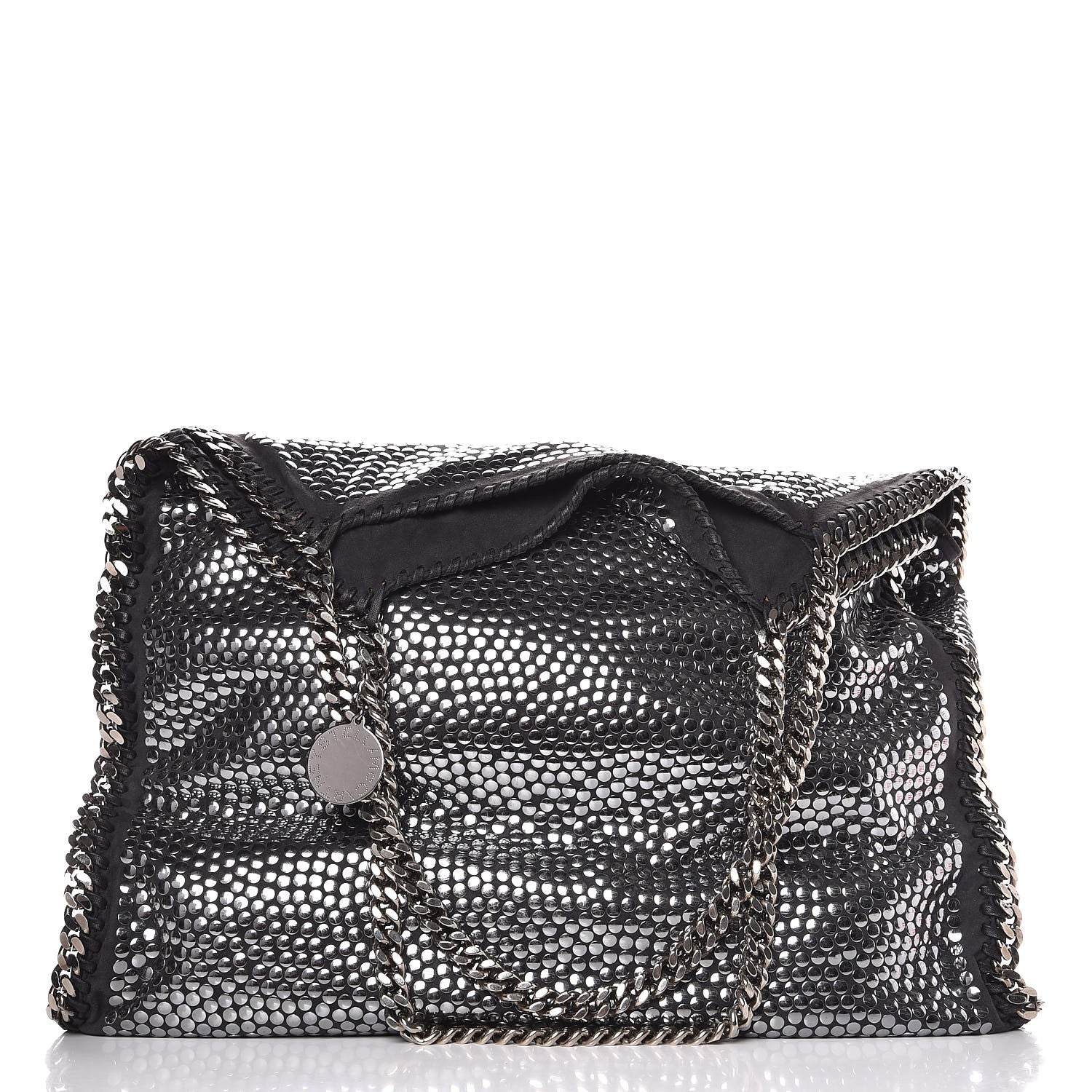 Stella McCartney Studded Eco Suede Falabella Tote Black 3 of 12
