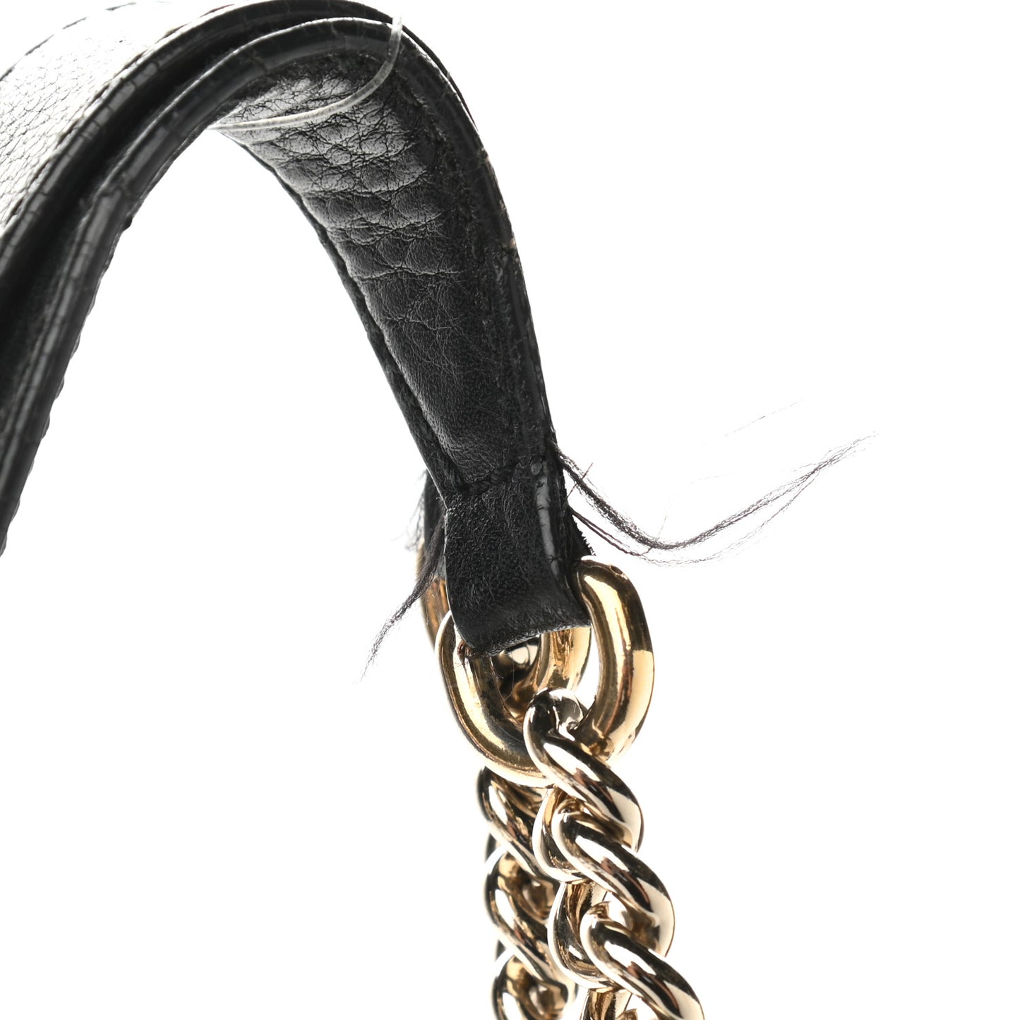 Pebbled Calfskin Medium Soho Bowler Black