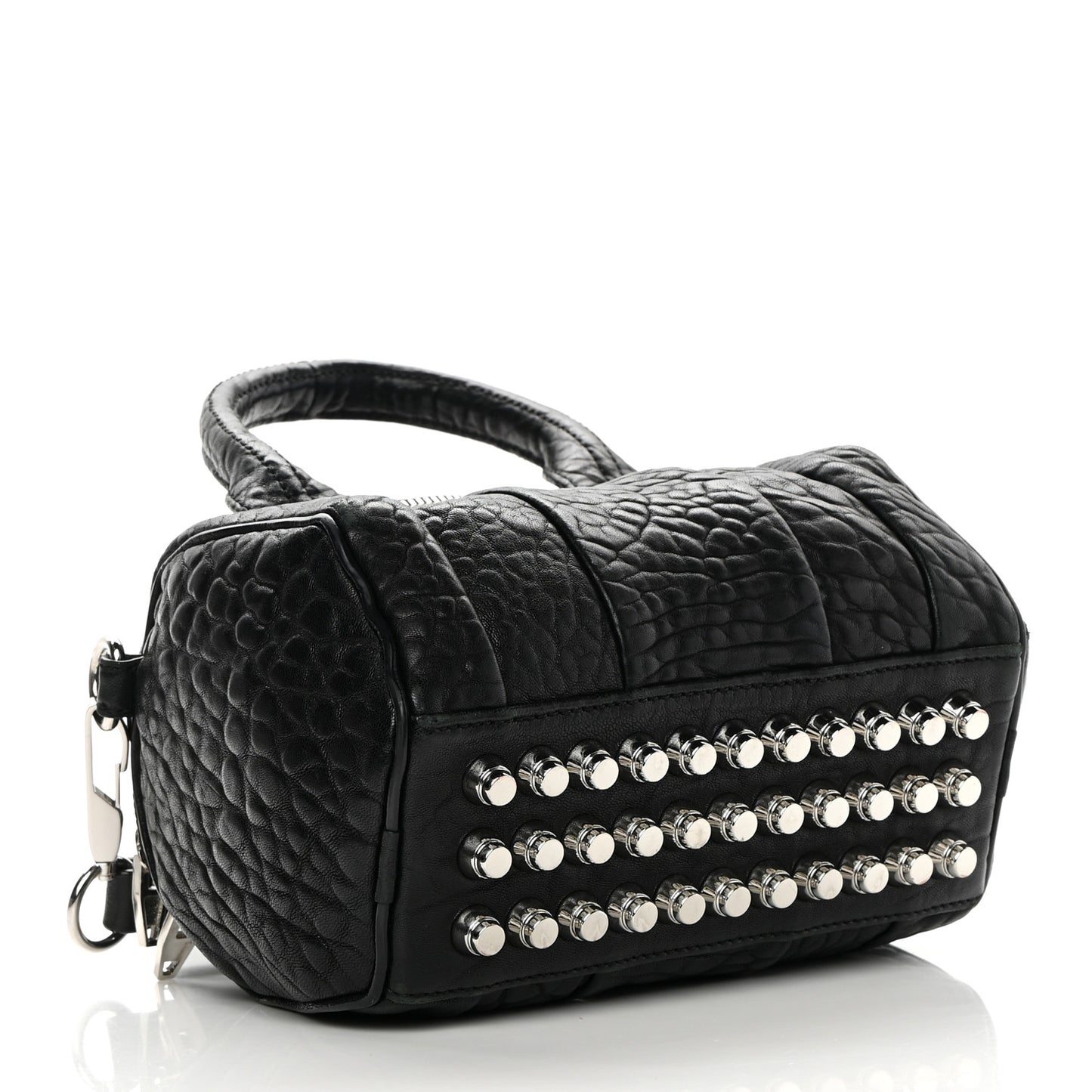 Pebbled Lambskin Mini Rockie Black Rhodium Hardware
