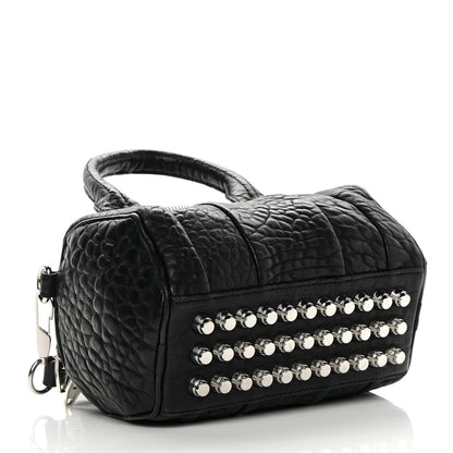 Alexander Wang Pebbled Lambskin Mini Rockie Black Rhodium Hardware 4 of 14