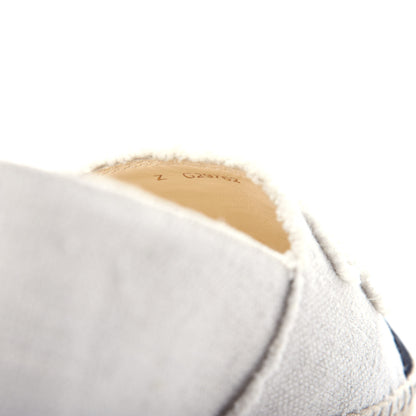 Chanel Linen CC Espadrilles 38 Beige Black 11 of 12