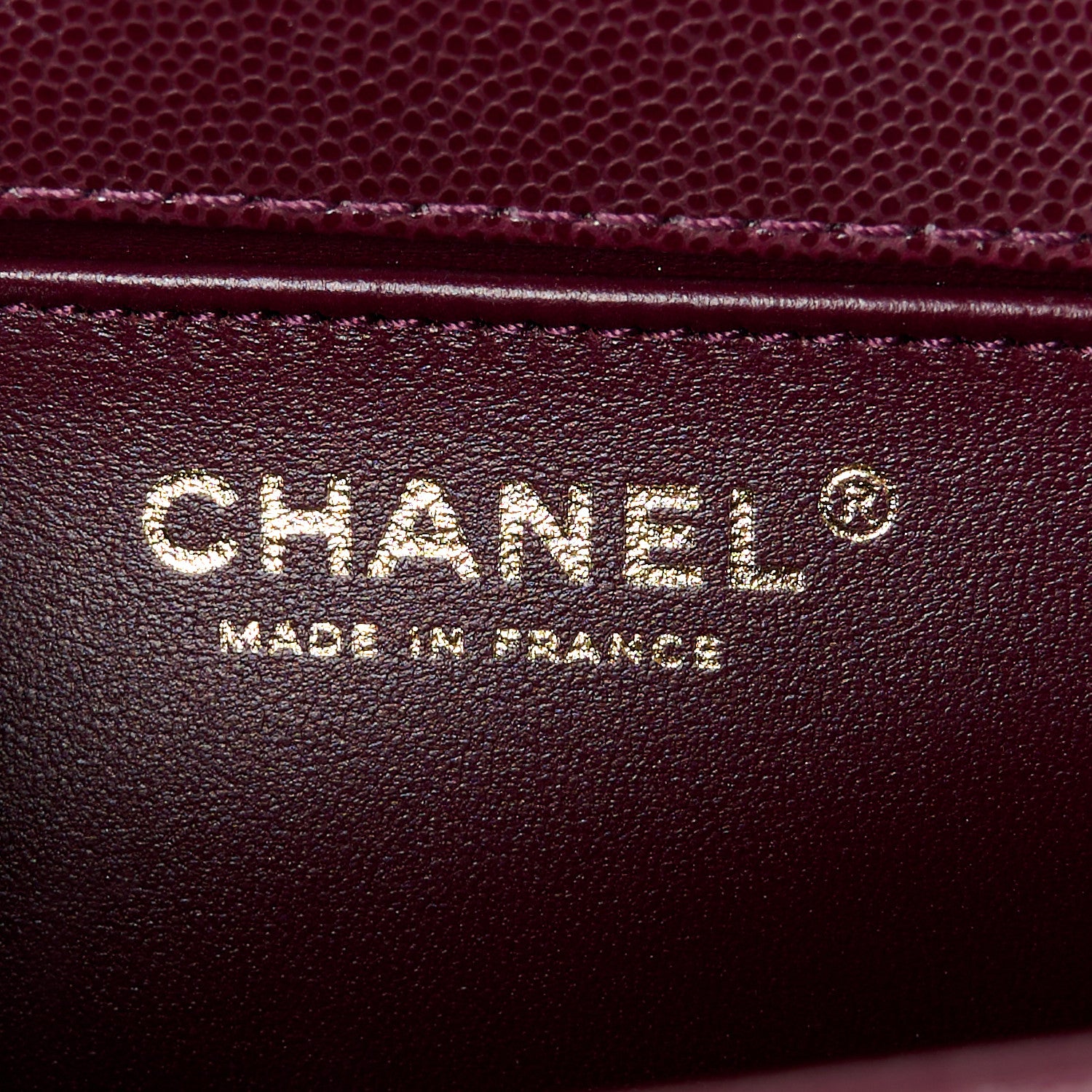 Chanel Caviar Quilted Medium Top Handle Boy Flap Burgundy 6 of 12