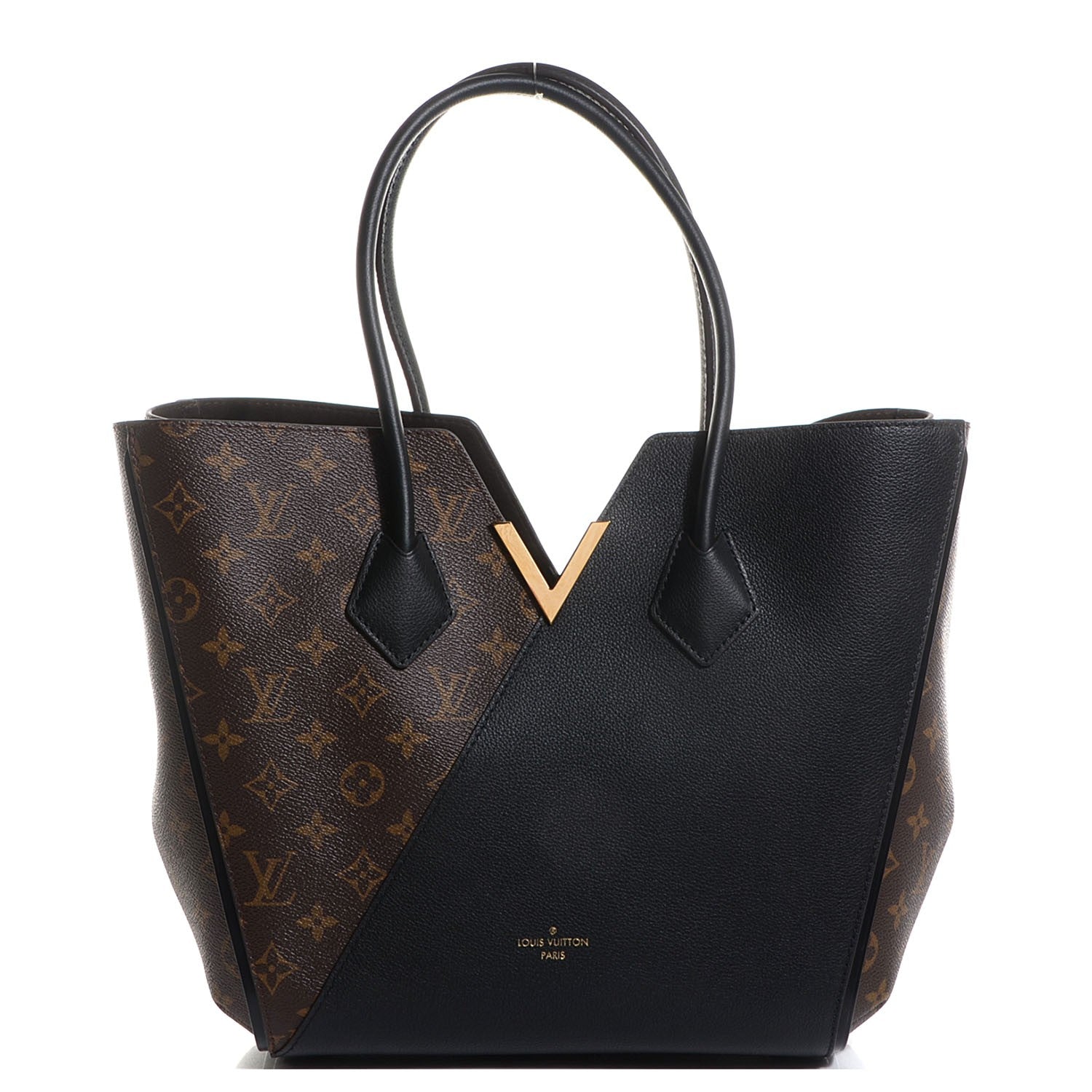 Louis Vuitton Calfskin Monogram Kimono Tote Black 1 of 8