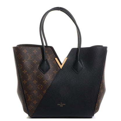 Louis Vuitton Calfskin Monogram Kimono Tote Black 1 of 8