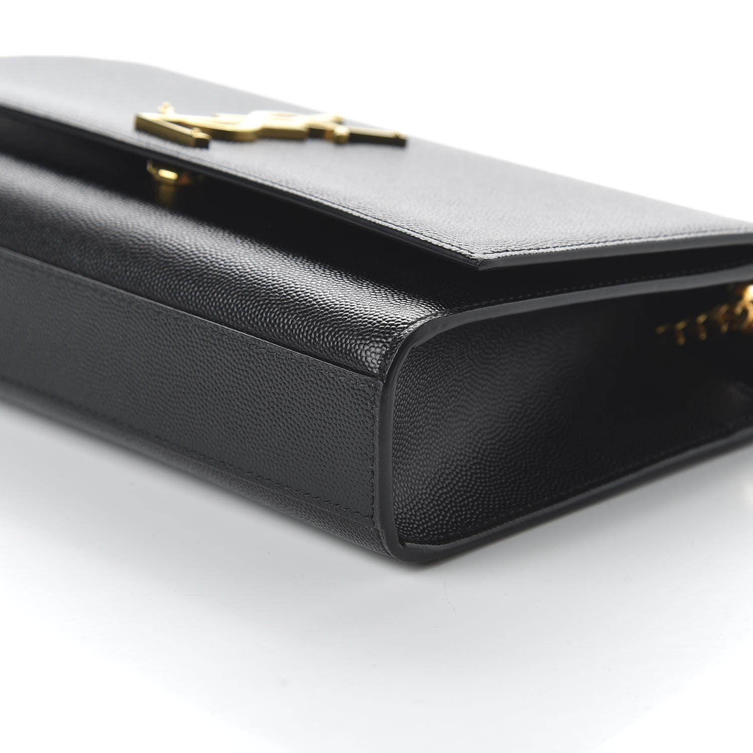 Saint Laurent Grain De Poudre Medium Classic Monogram Kate Satchel Black 7 of 9