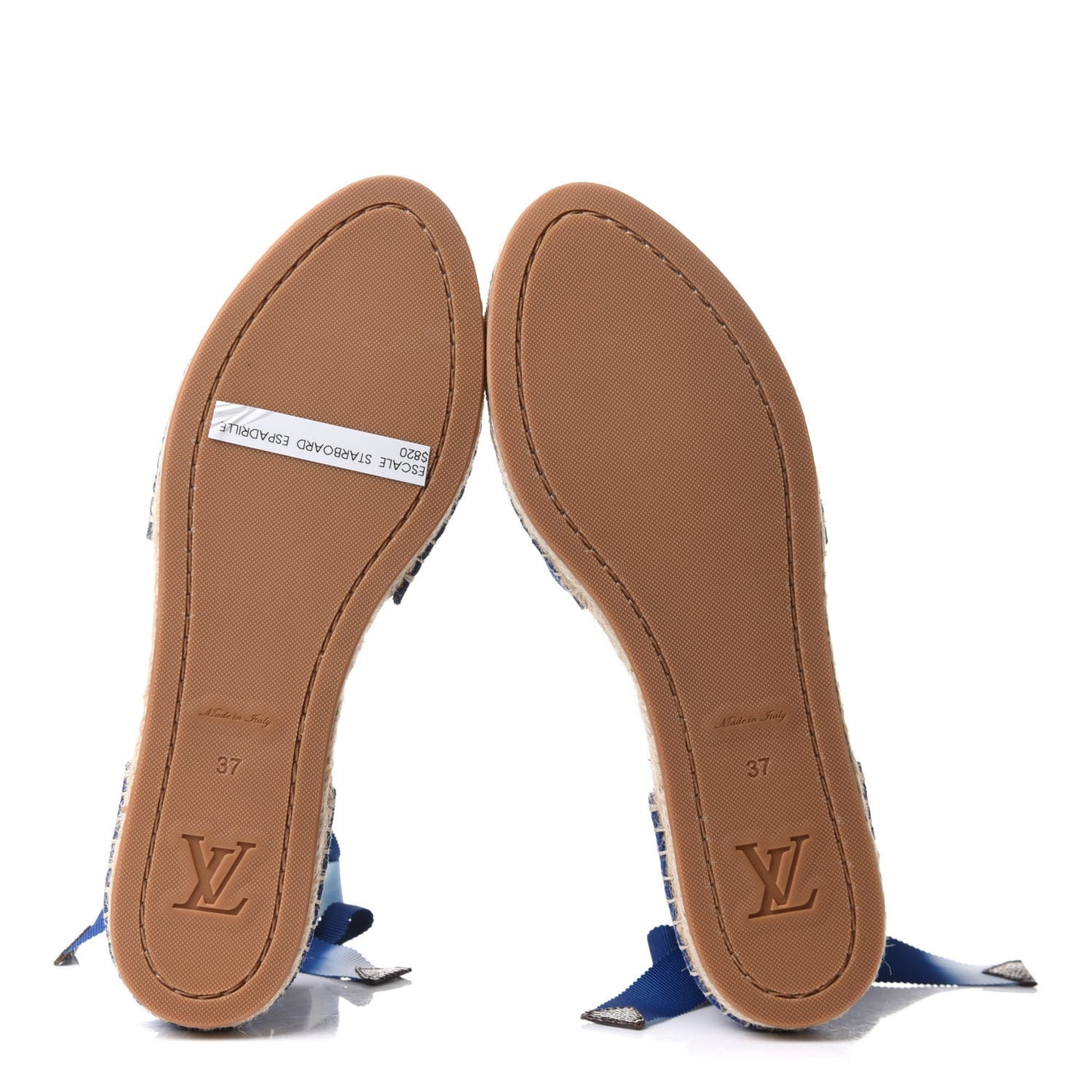 Canvas Escale Starboard Espadrille Flats 37 Blue