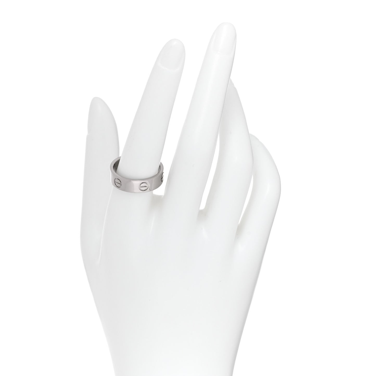 18K White Gold 6mm LOVE Ring 59 8.75