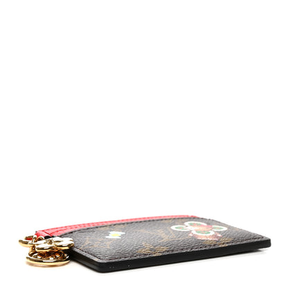 Louis Vuitton Monogram LV Charms 2024 Christmas Animation Candy Factory Card Holder Candy Red 4 of 6