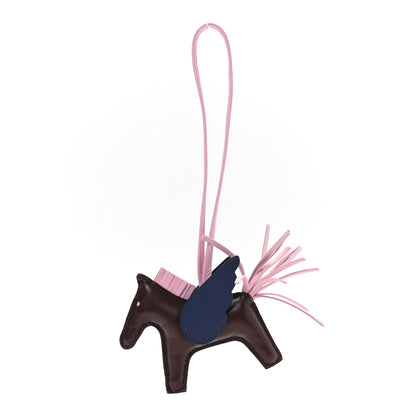 Hermes Milo Lambskin Grigri Rodeo Pegase Horse Bag Charm Rouge Sellier Mauve Sylvestre Bleu Saphir 1 of 5