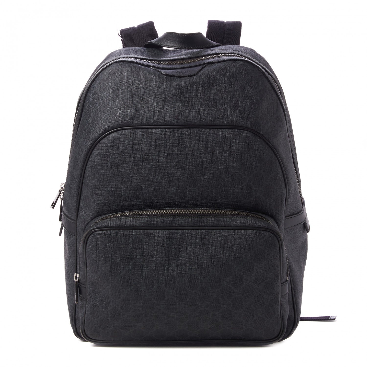 Gucci GG Supreme Monogram Medium Day Backpack Grey Black 1 of 8