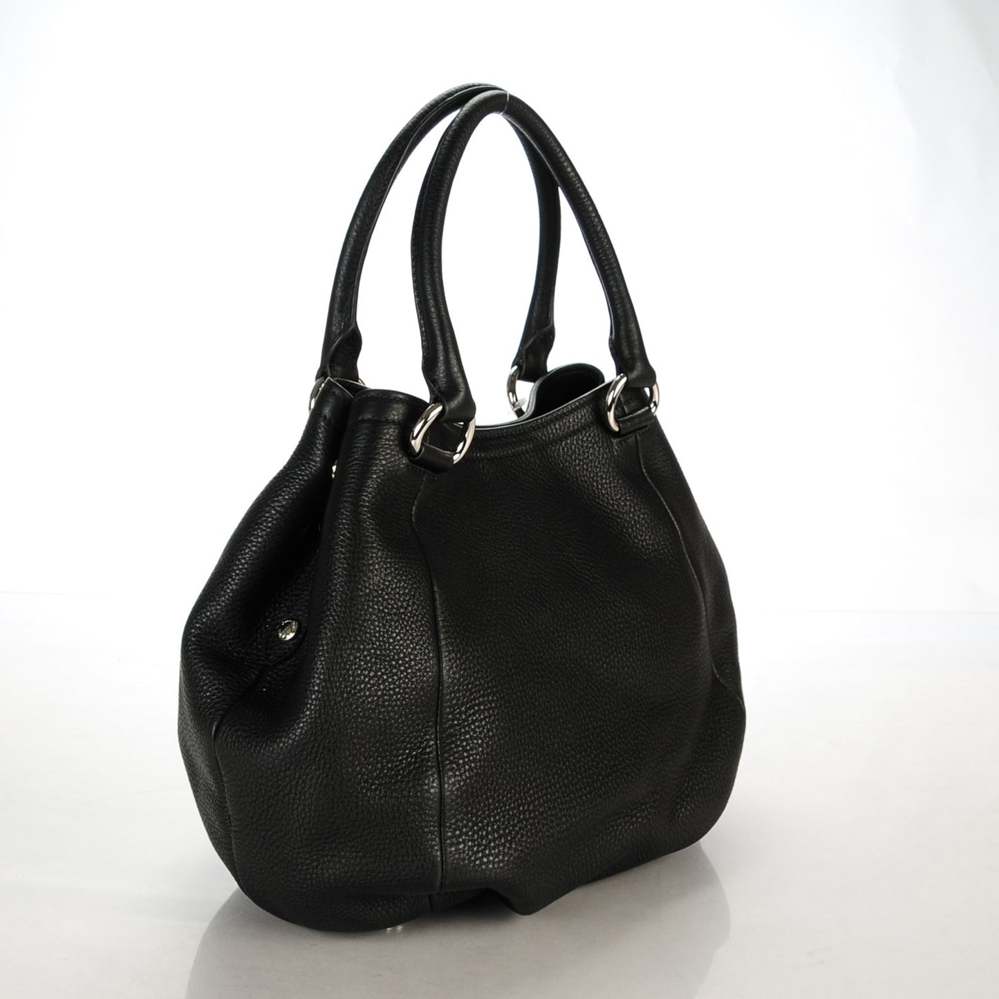 Vitello Daino Tote Nero Black