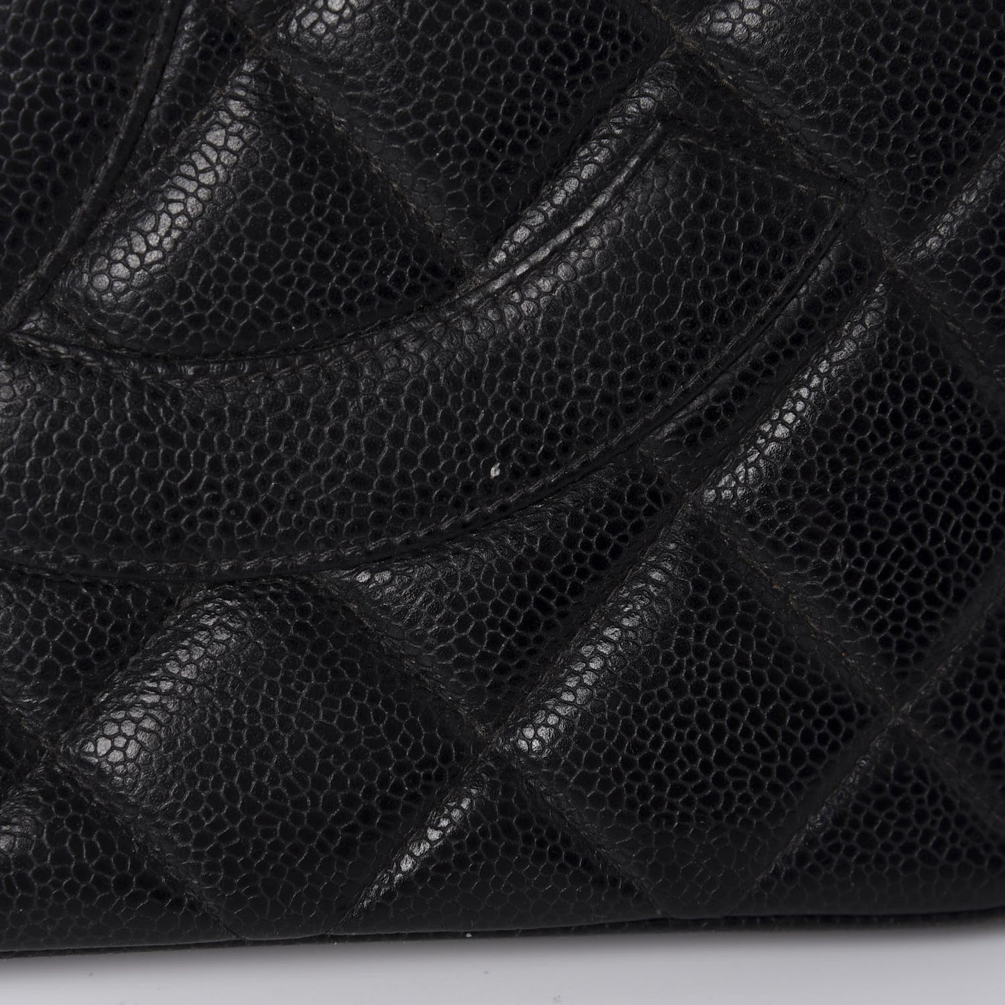 Caviar Quilted Medallion Tote Black