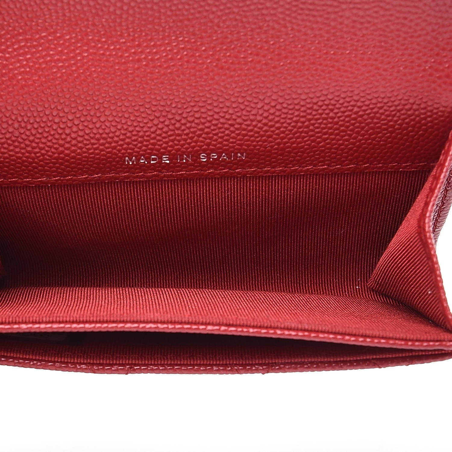 Chanel Caviar Quilted Flap Card Holder Red 5 of 9