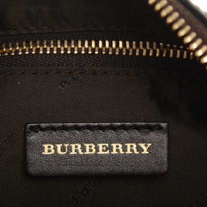 Burberry Haymarket Check Evelyn Cosmetic Bag Chocolate 6 of 7