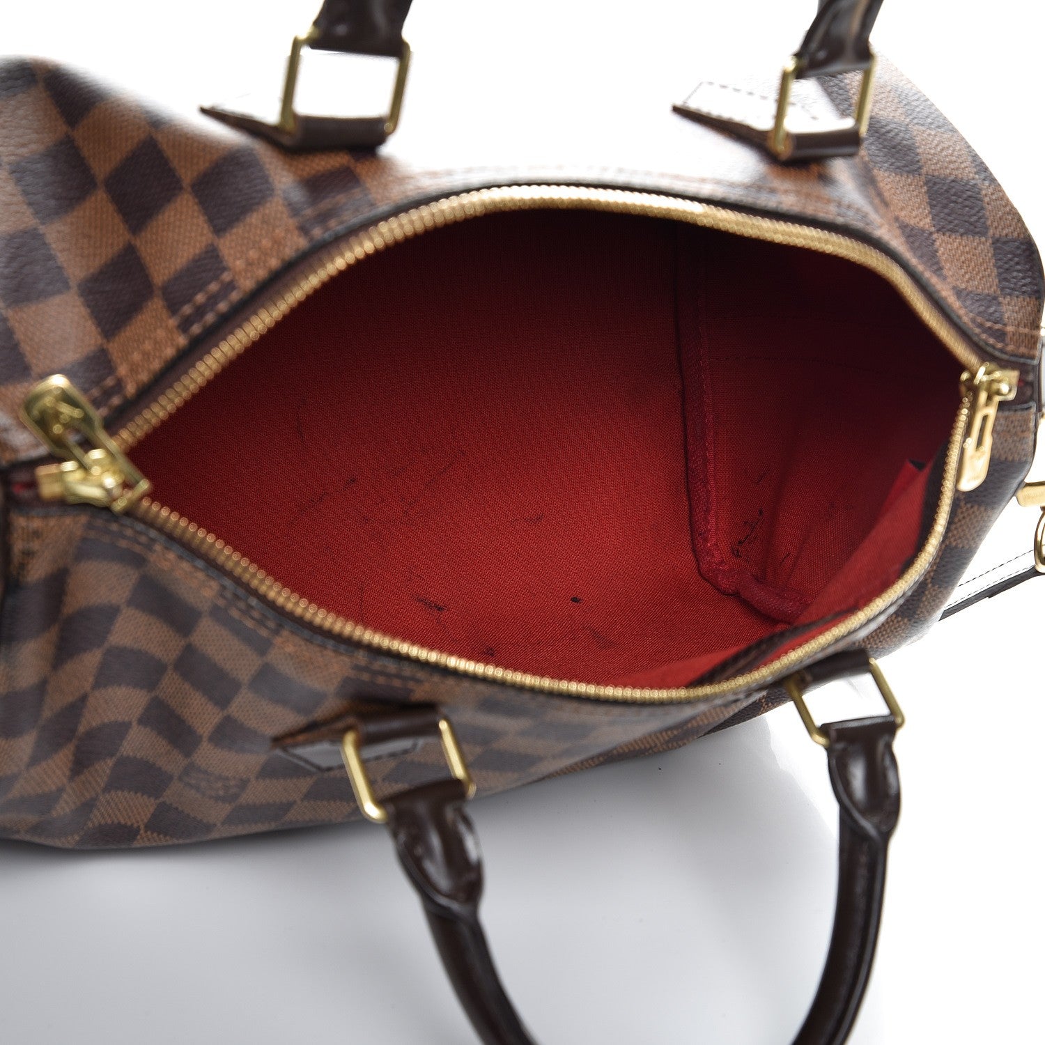 Louis Vuitton Damier Ebene Speedy Bandouliere 30 6 of 16