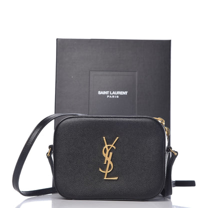 Saint Laurent Grain De Poudre Small Classic Monogram Camera Bag Black 9 of 9