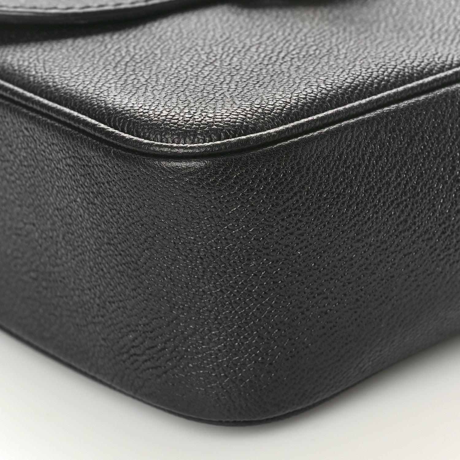 Burberry Soft Grain Calfskin Small Buckle Zip Bag Black 9 of 9